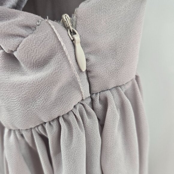 Gray Formal Racerback Lined Dress Size Small - Picture 9 of 16